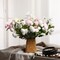 36 Heads 16.5 '' Ranunculus Artificial Flowers Faux Silk Mini Ranunculus Flowers Bulk Wedding Filler Flowers for Centerpieces Arrangements Bridal Shower Decor(White)